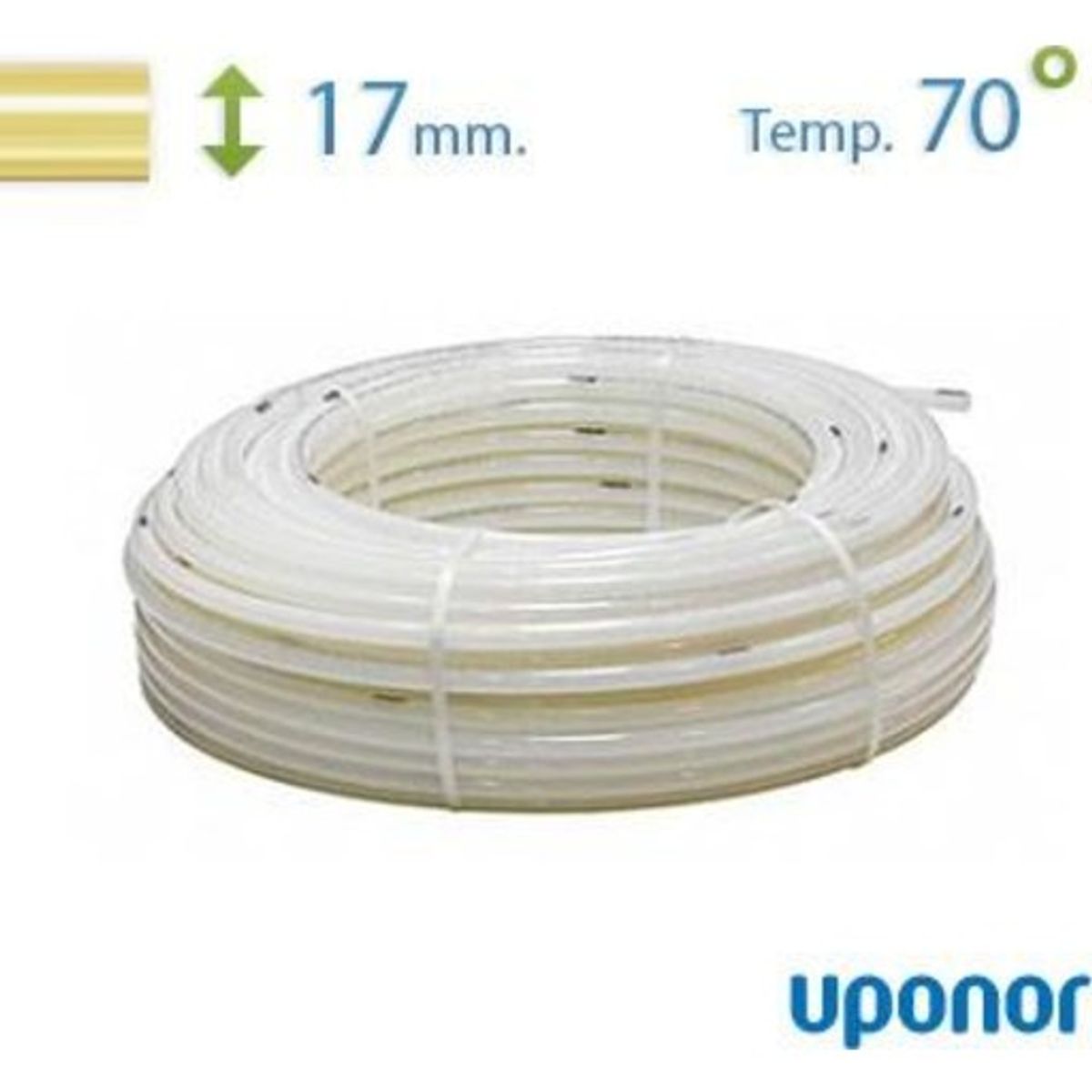 120 meter Uponor Comfort Pipe Plus pex rør til gulvvarme, 17 mm