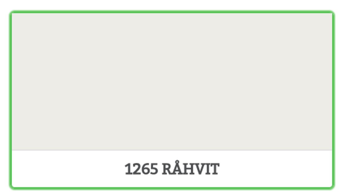 1265 - RÅHVIT - 2.7 L - Maling