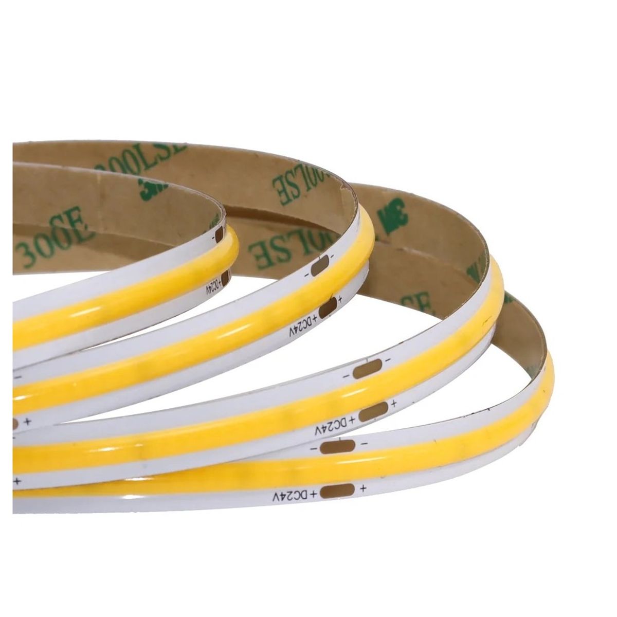 12W/m COB-LED strip - 5m, IP20, 480 LED pr. meter, 24V, COB LED, RA95 - Dæmpbar : Dæmpbar, Kulør : Kold