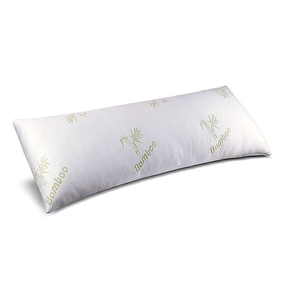 145 x 50 cm, Luksus Body Pillow med Bambus Cover og Memory Foam