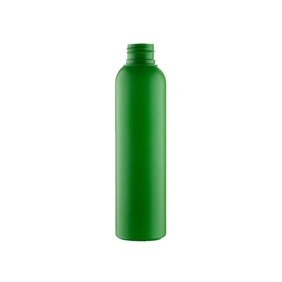 150 ml. mat grøn plastflaske - HDPE - 24-410