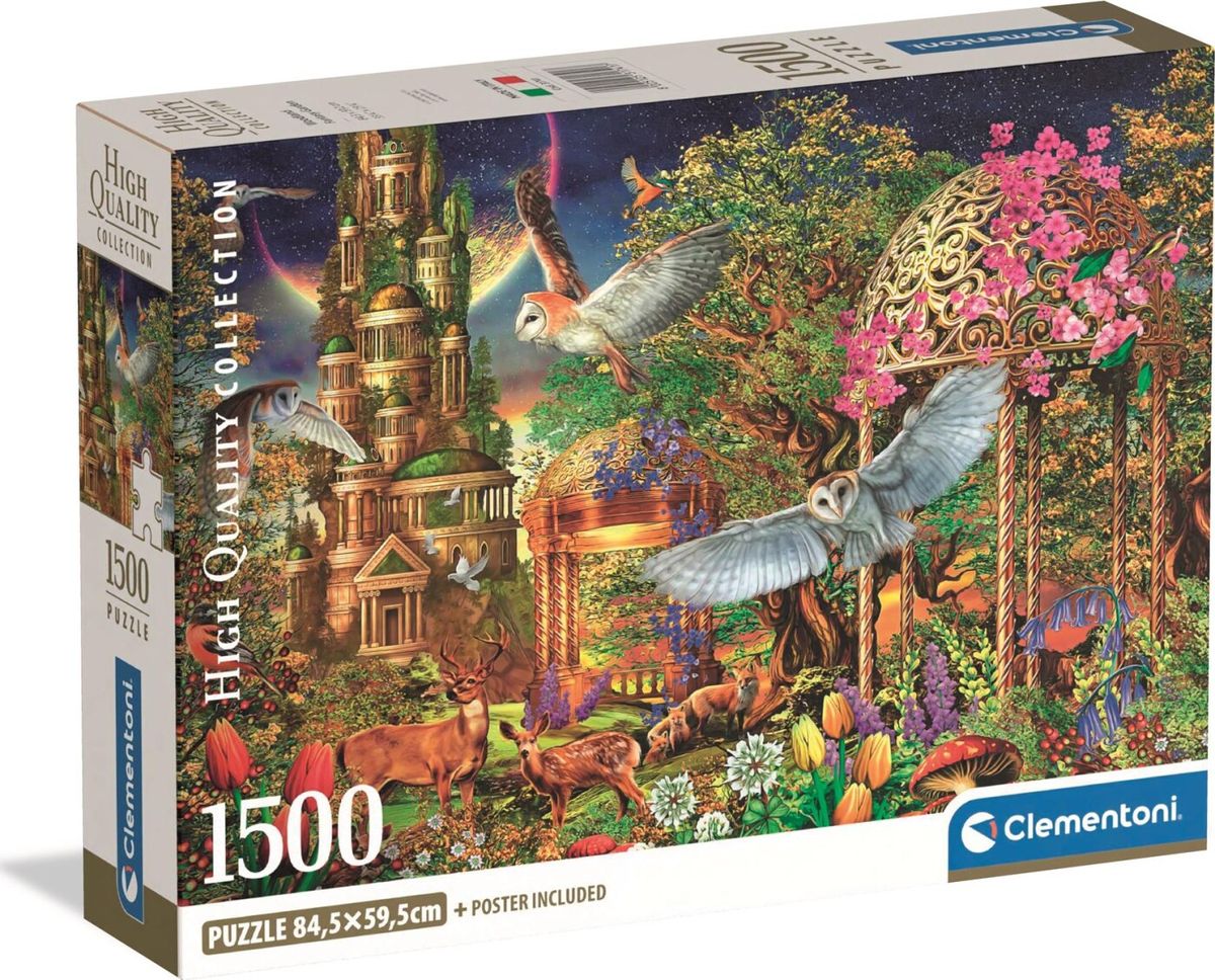 1500 Puslespil Hqc Woodland Fantasy Garden Brikker