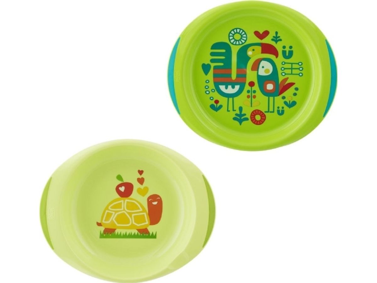 160023-Set Of 2 Plates Green 12M+