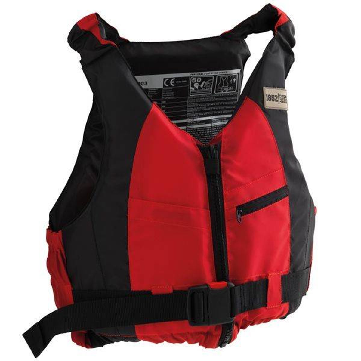 1852 svømme/jolle/SUP vest rød/sort 70+ kg - 1188922