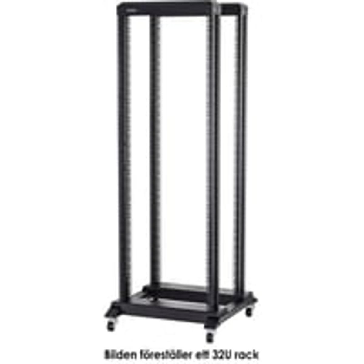 19" Rack-gulvstativ, 19-DR6642, 19" p hjul, 42U, 600x600mm, umonteret