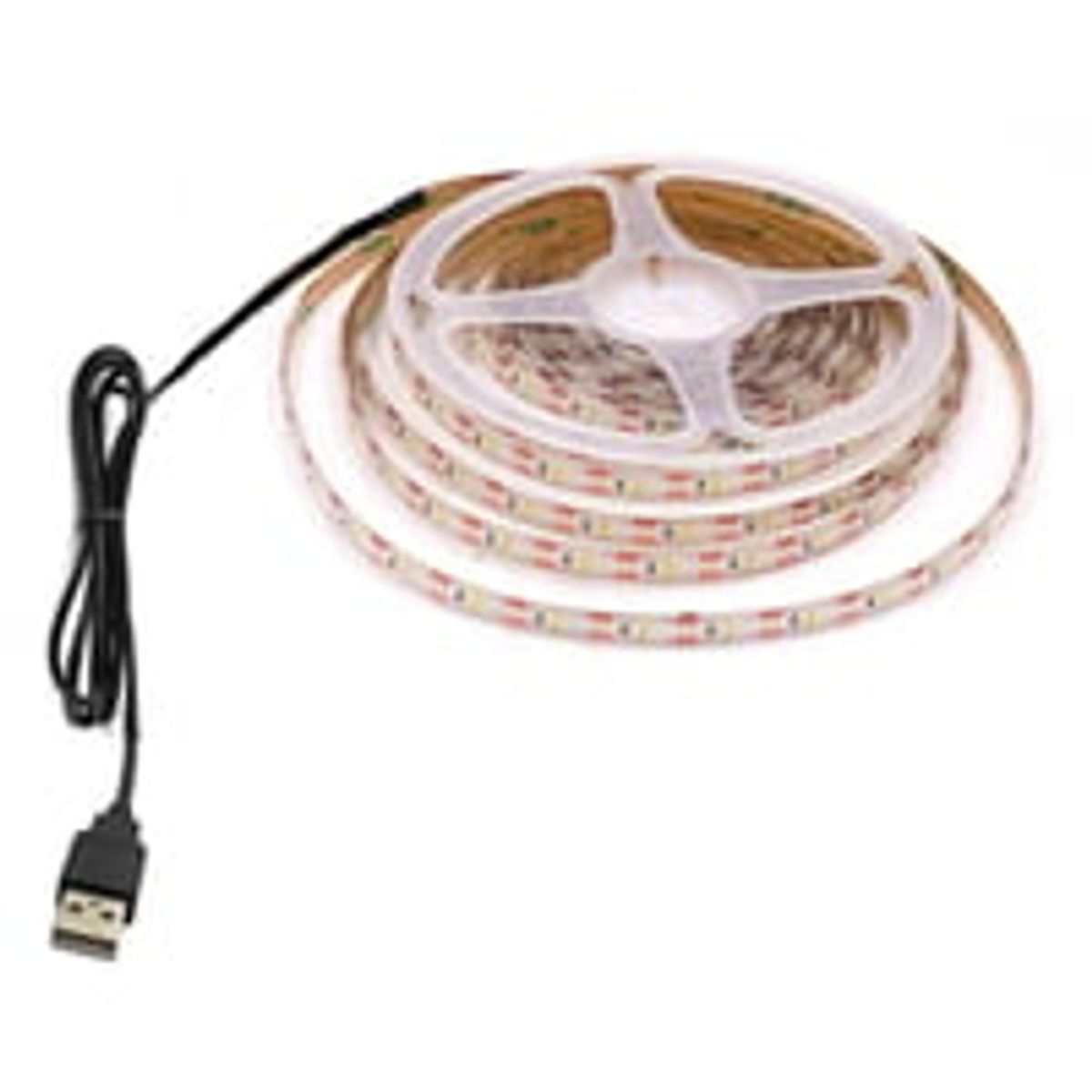 1m USB LED strip til TV og PC - 60 LED pr. meter, IP65, 5V