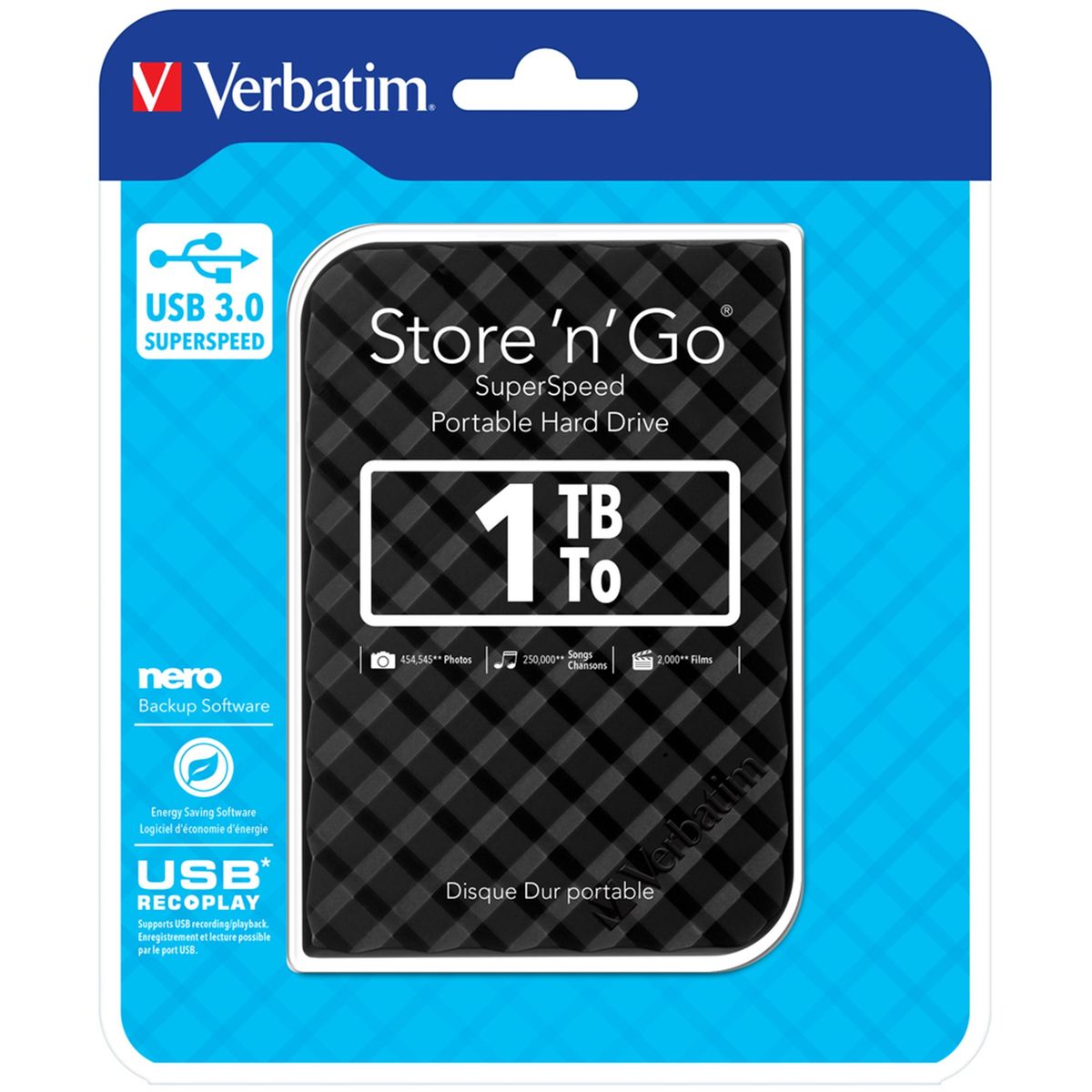 1TB Hard Drive 2,5'' Store 'N' Go USB 3.0, Black