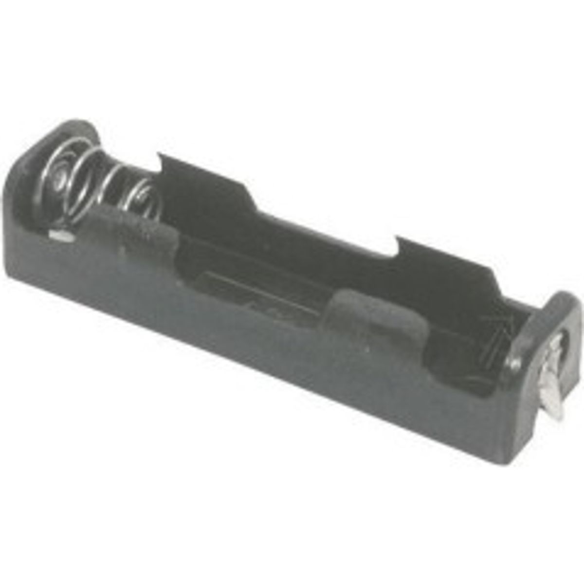 1x AA (Mignon) battery holder, Solder tail (U), bl