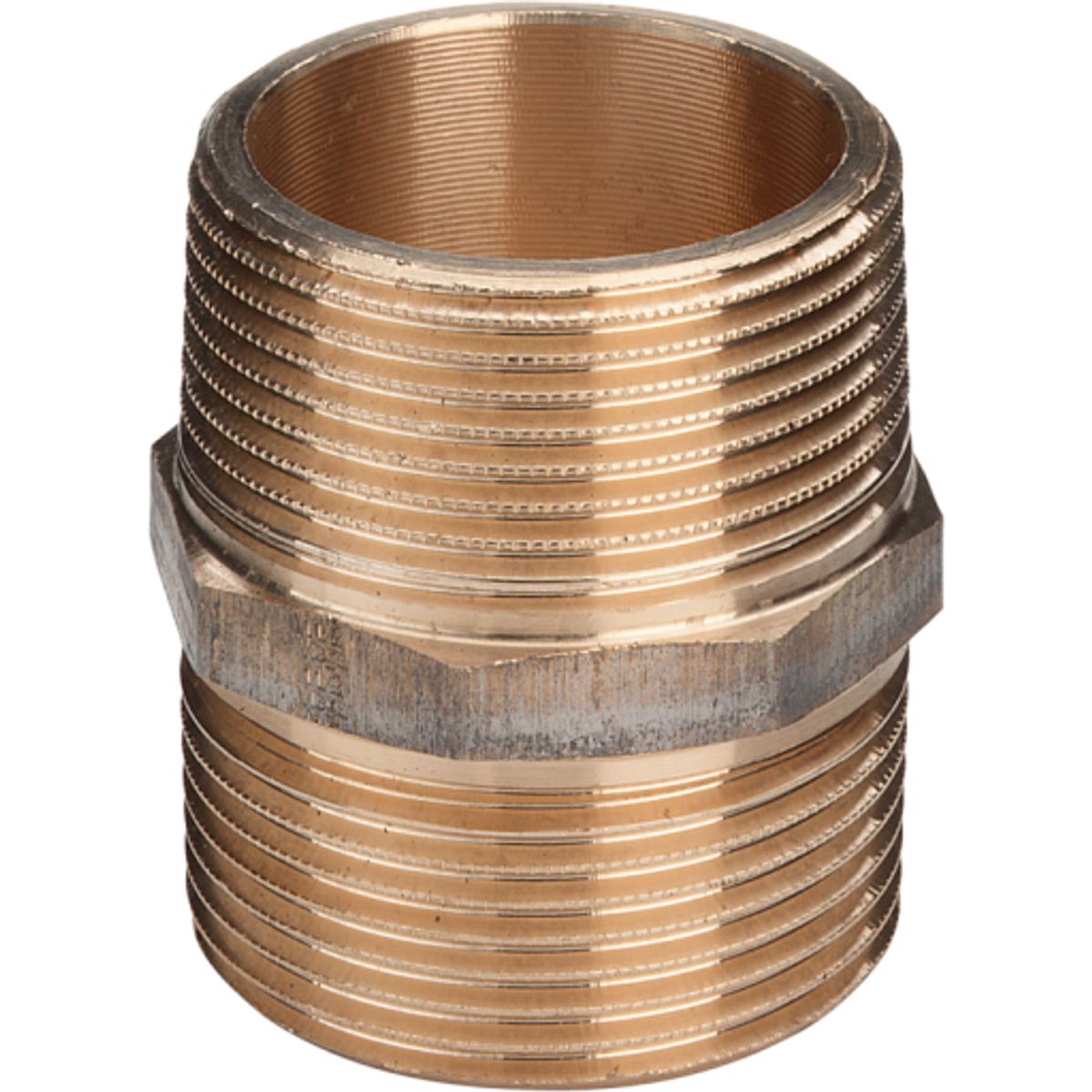 2.1/2" Rødgods Silicium Bronze dobbelt nippel