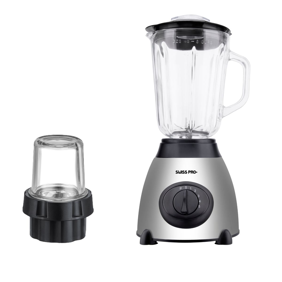 2-i-1 Blender Sølv 1,5L 1000 watt