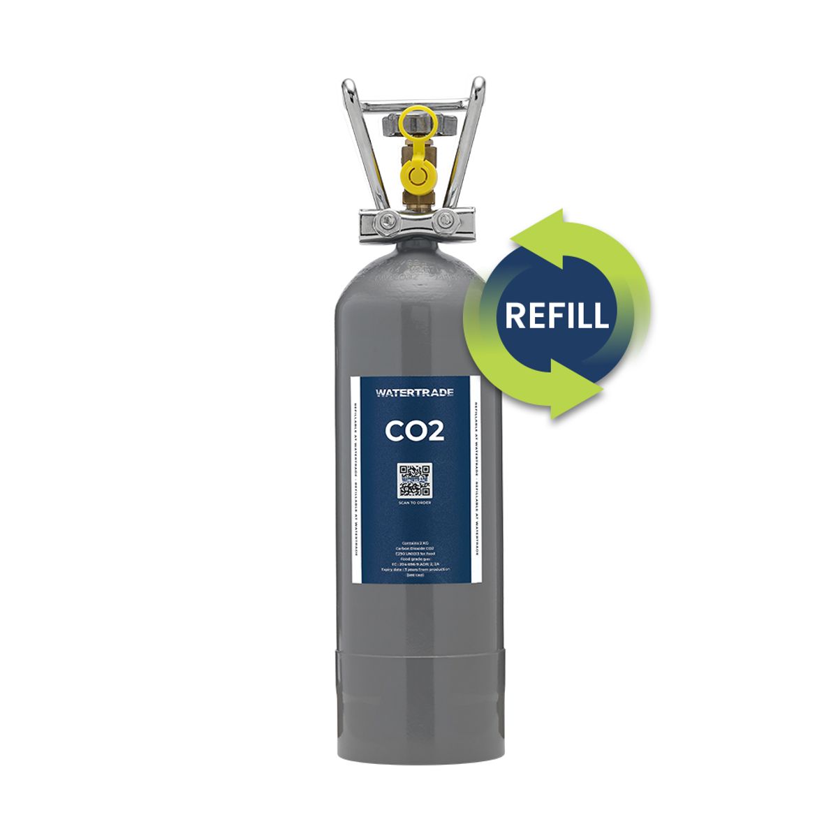 2 kg CO2 ombytning ( 1 pak ) Returlabel til pakkeshop 0 kr Nej tak