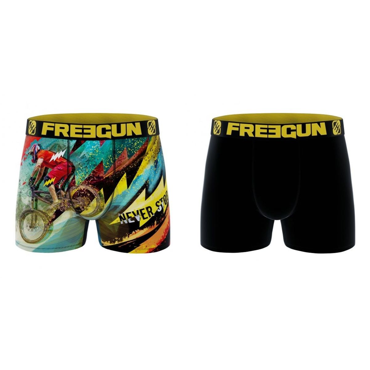 2-pack Drenge Microfiber Boxershorts - BMX - Freegun