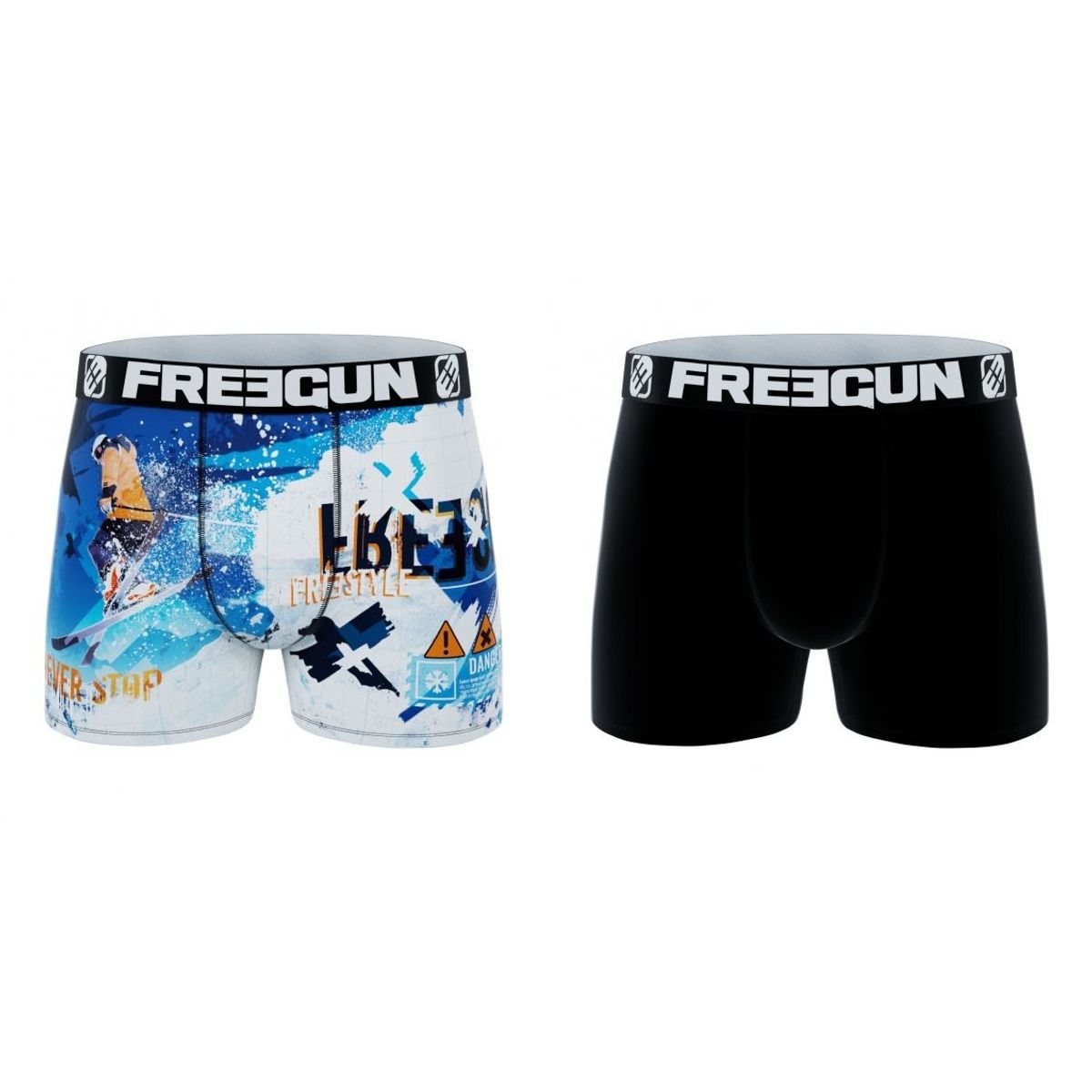 2-pack Drenge Microfiber Boxershorts - Ski- Freegun