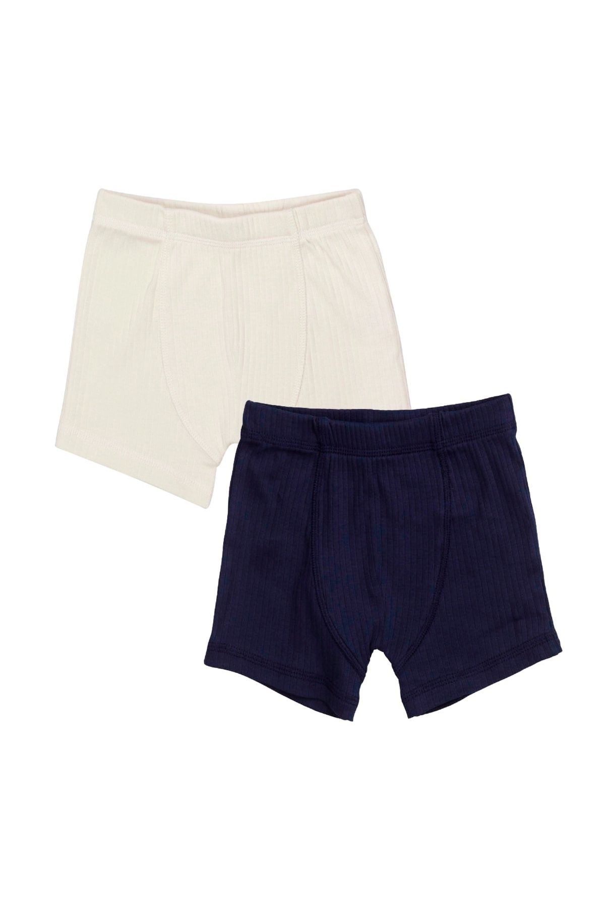 2-PAK BOXERSHORTS I RIB JERSEY - NAVY/ CREAM COMB. KICK - NAVY/ CREAM COMB. KICK / 98