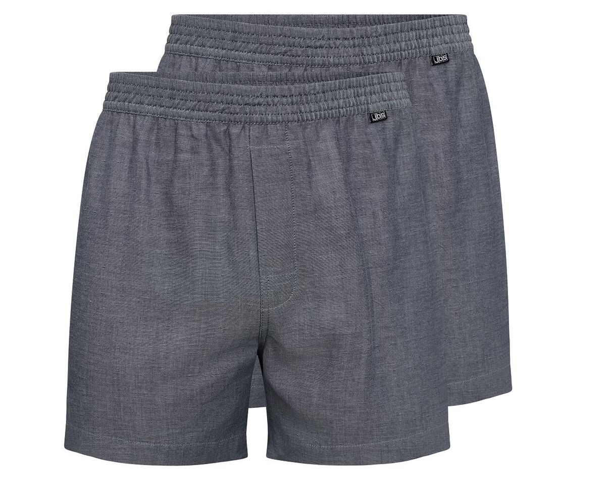 2-pak JBS chambrey boxershorts, navy str. L