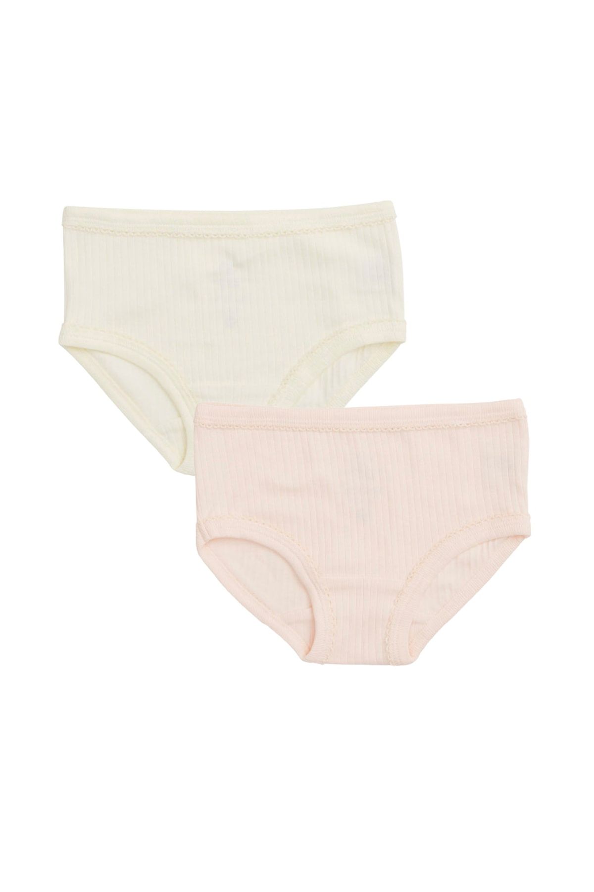 2-PAK UNDERBUKSER I RIB JERSEY - SOFT PINK/ CREAM COMB. CORE - SOFT PINK/ CREAM COMB. CORE / 104