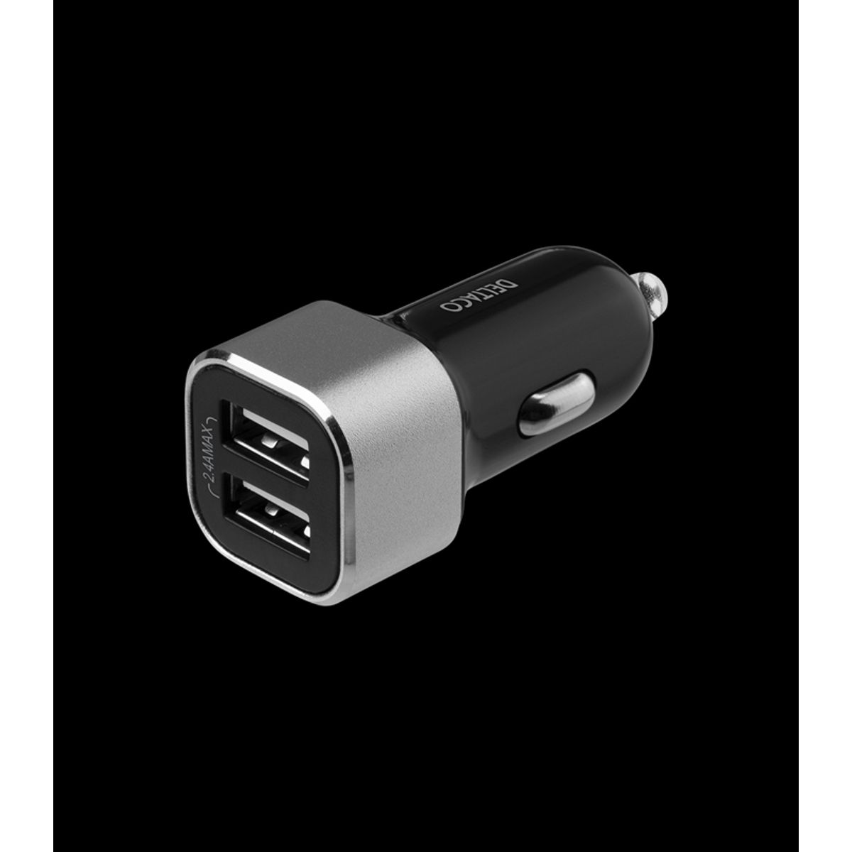 2-port 17W USB Billader, 12V-24V input, Smart-IQ