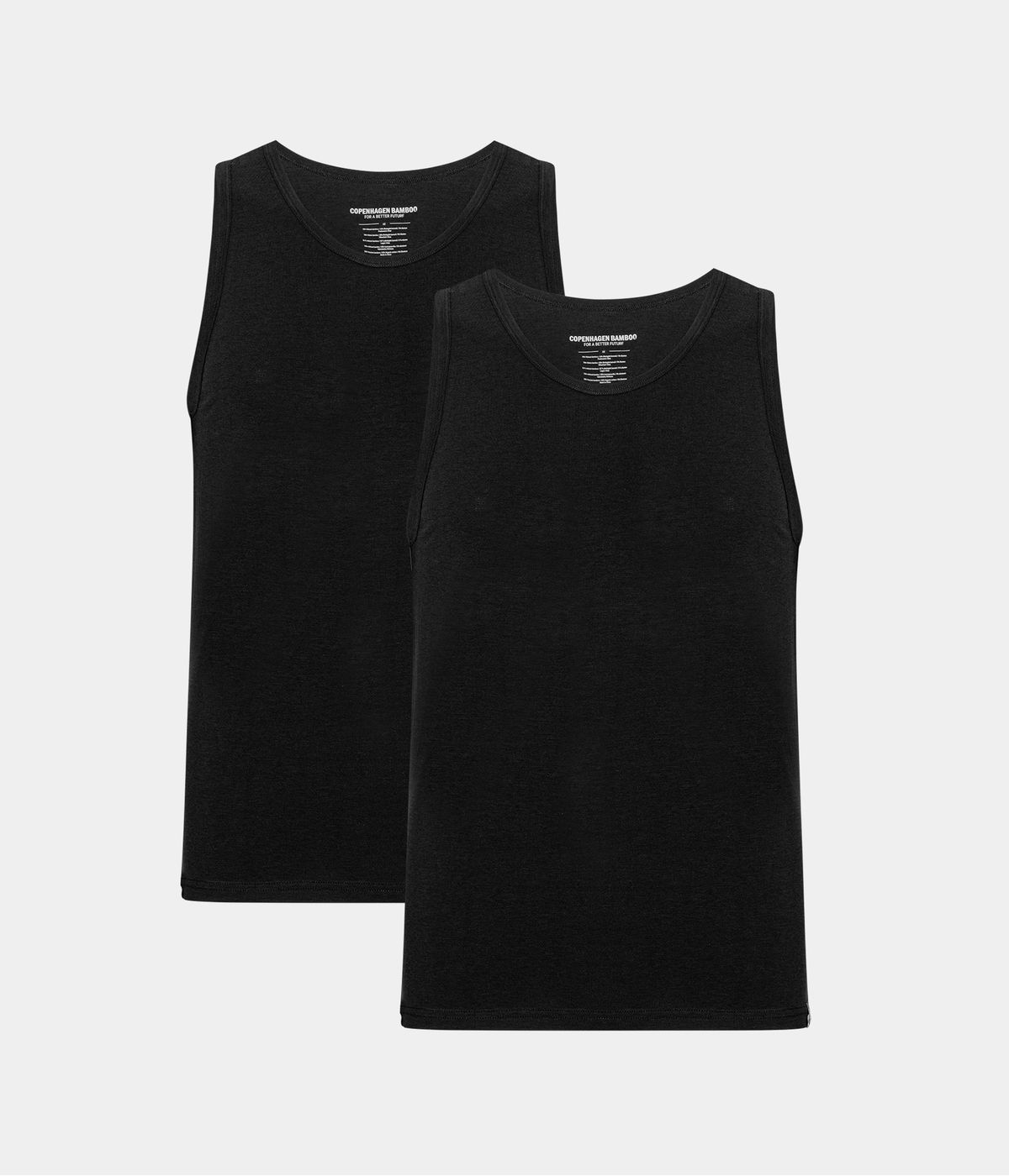 2 sorte bambus tank tops fra Copenhagen Bamboo, M