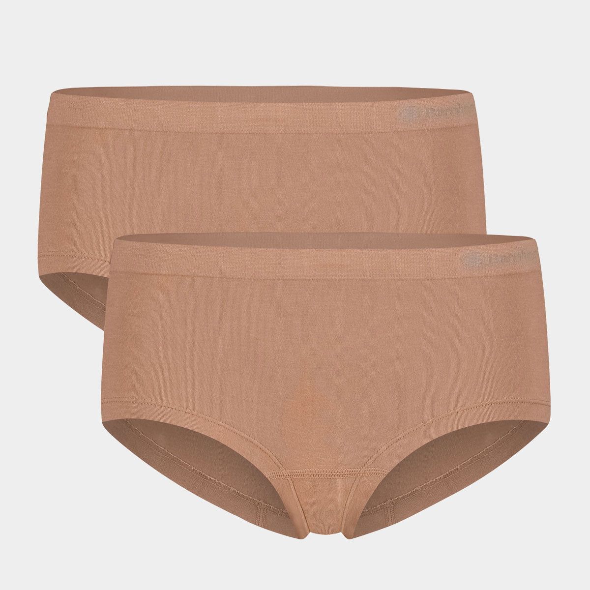 2 stk bambus hipster tan nude til dame fra Bamboo Basic, XL