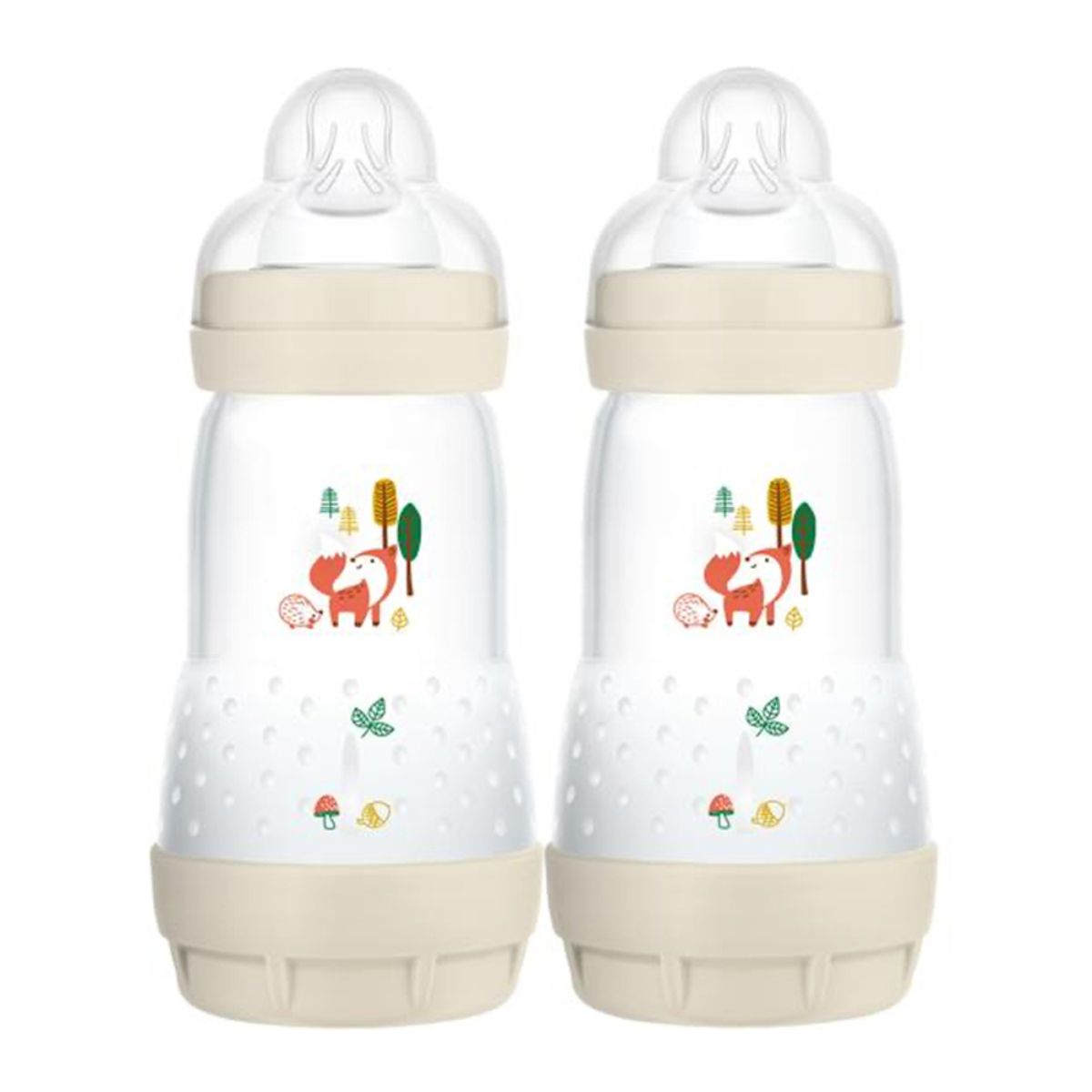 2 stk. MAM Anti-Colic sutteflasker 260 ml. - Ræv