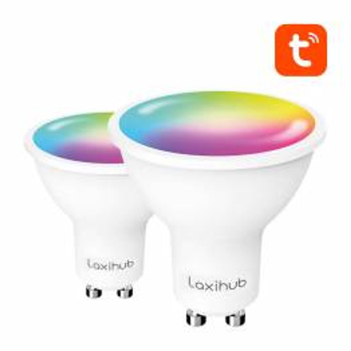 2 x Tuya Smart Led pære Laxihub GU10 WiFi / Bluetooth