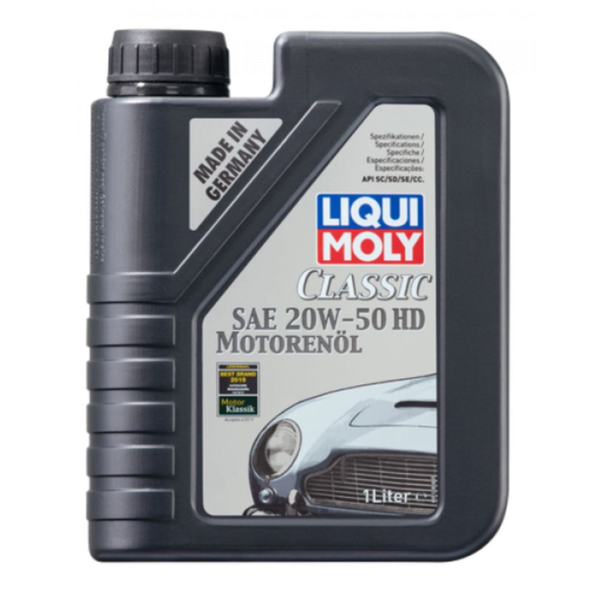 20W50 Classic Motorolie fra Liqui Moly i 1l dunk