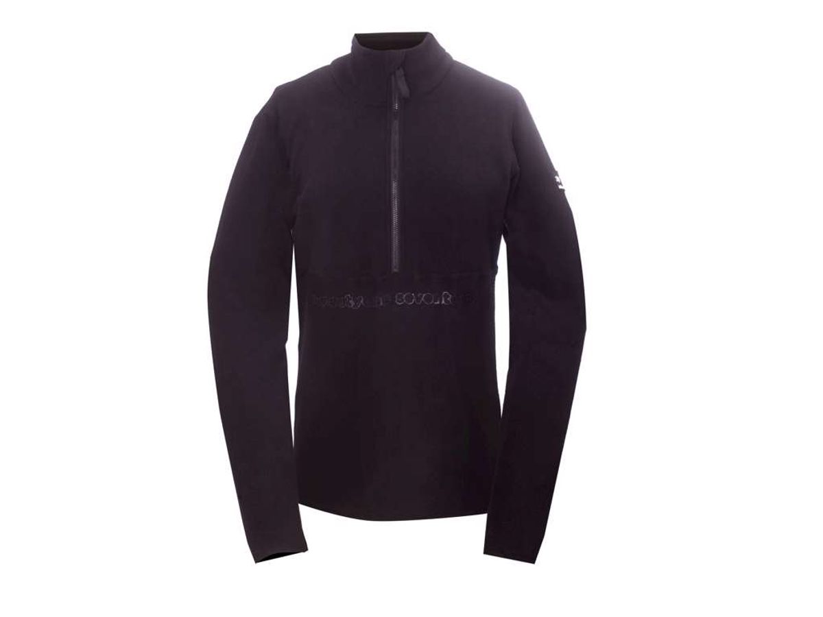 2117 OF SWEDEN Trollebo - Fleecetrøje - Half Zip - Dame - Sort - L