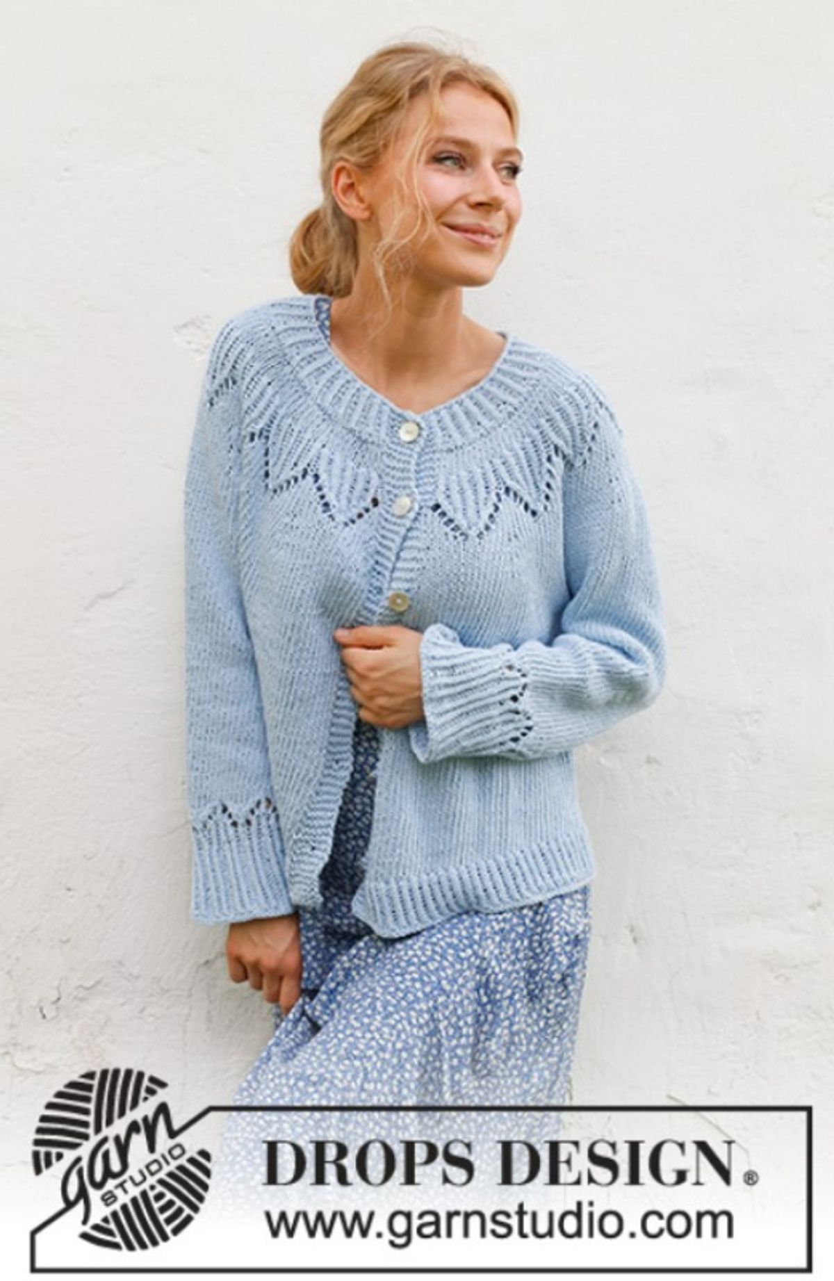 230-17 Echo Mountain Cardigan by DROPS Design, fra Viking