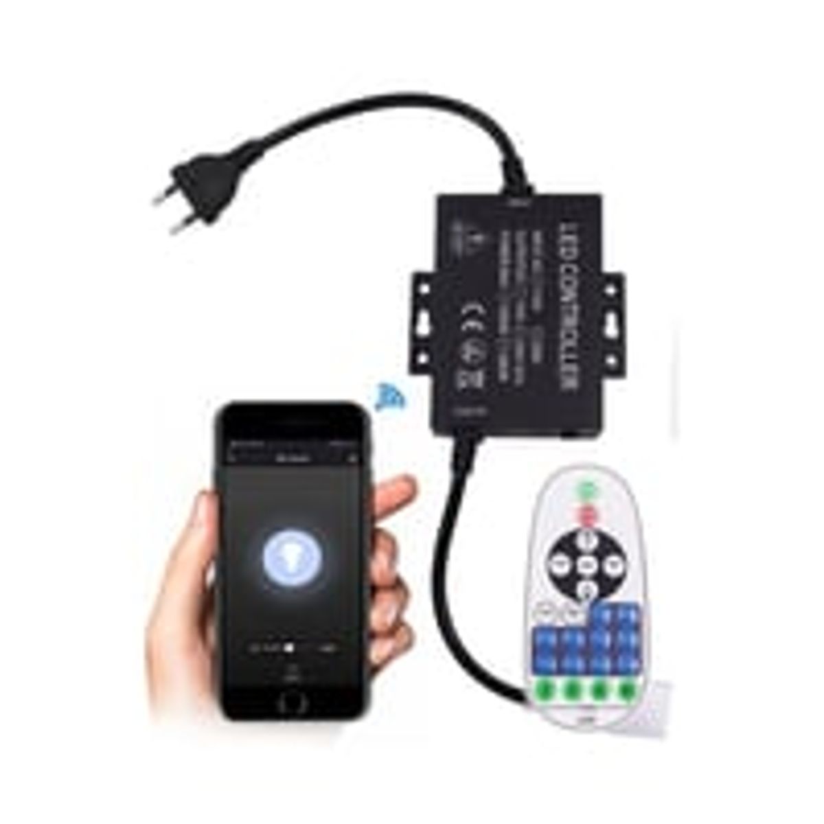 230V WiFi Smart Home dmper inkl. endeprop (COB), memory funktion - op til 80 m