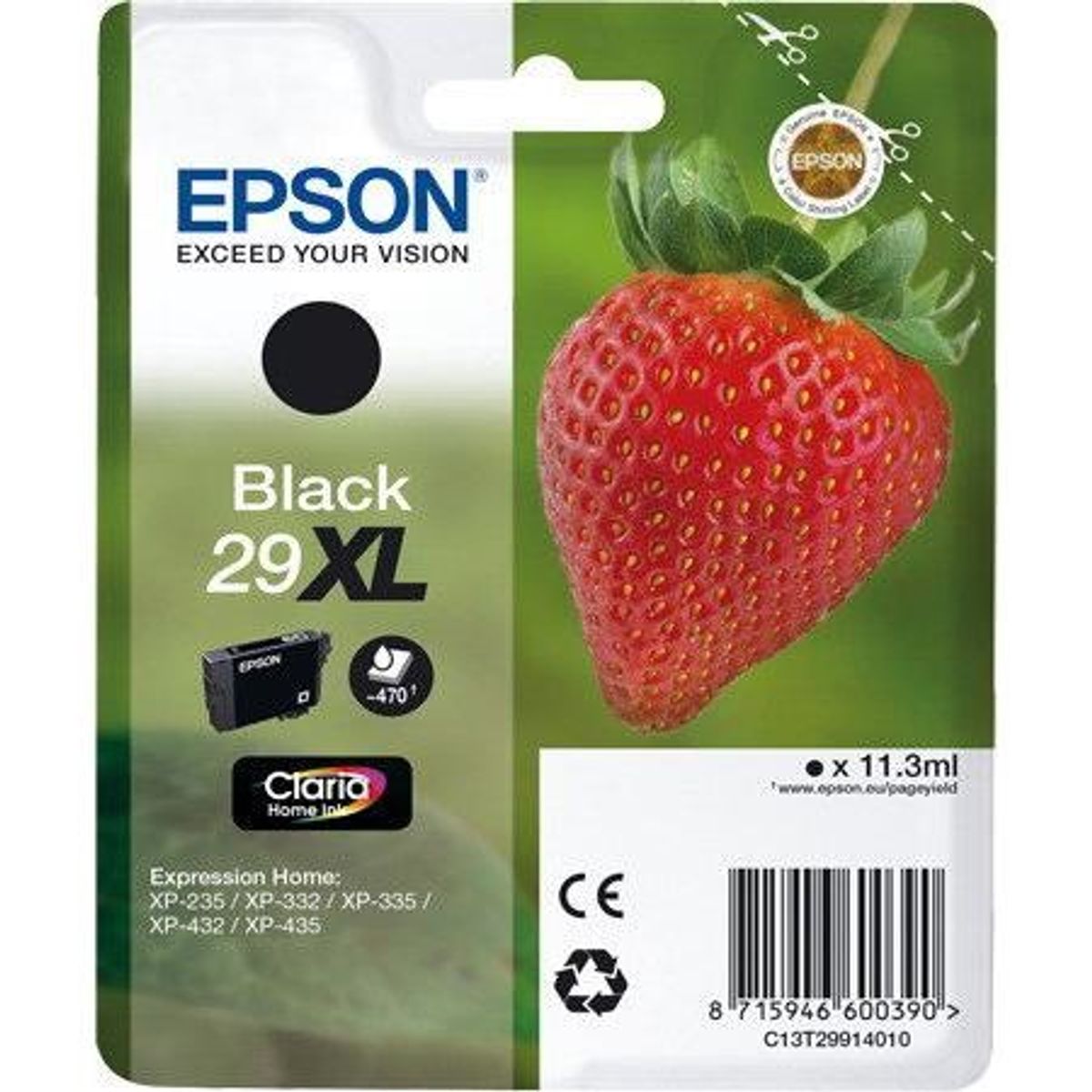 29XL EPSON Singlepack Black Claria Home Ink