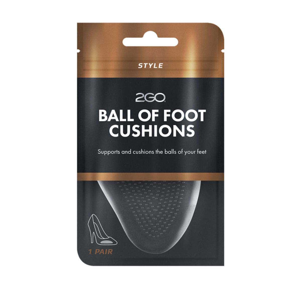 2GO - Ball of Foot Cushions, 99-0339, 21405-0000 - Onesize