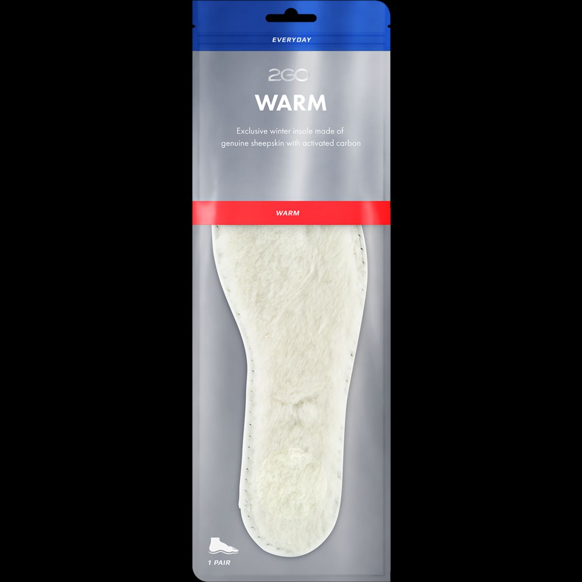 2GO Uldsål - Warm exclusive winter insole - 22