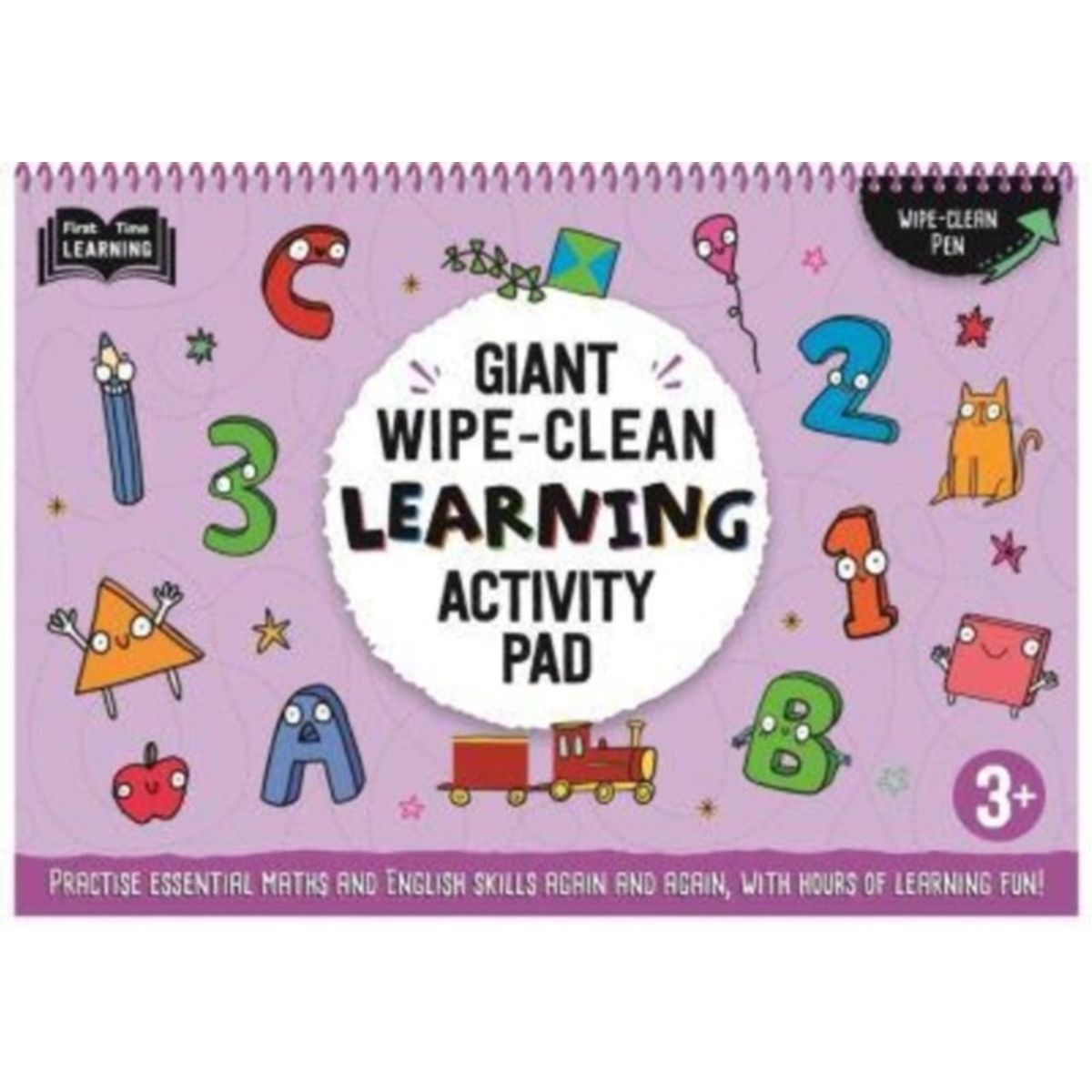 3+ Giant Wipe-Clean Learning Activity Pad