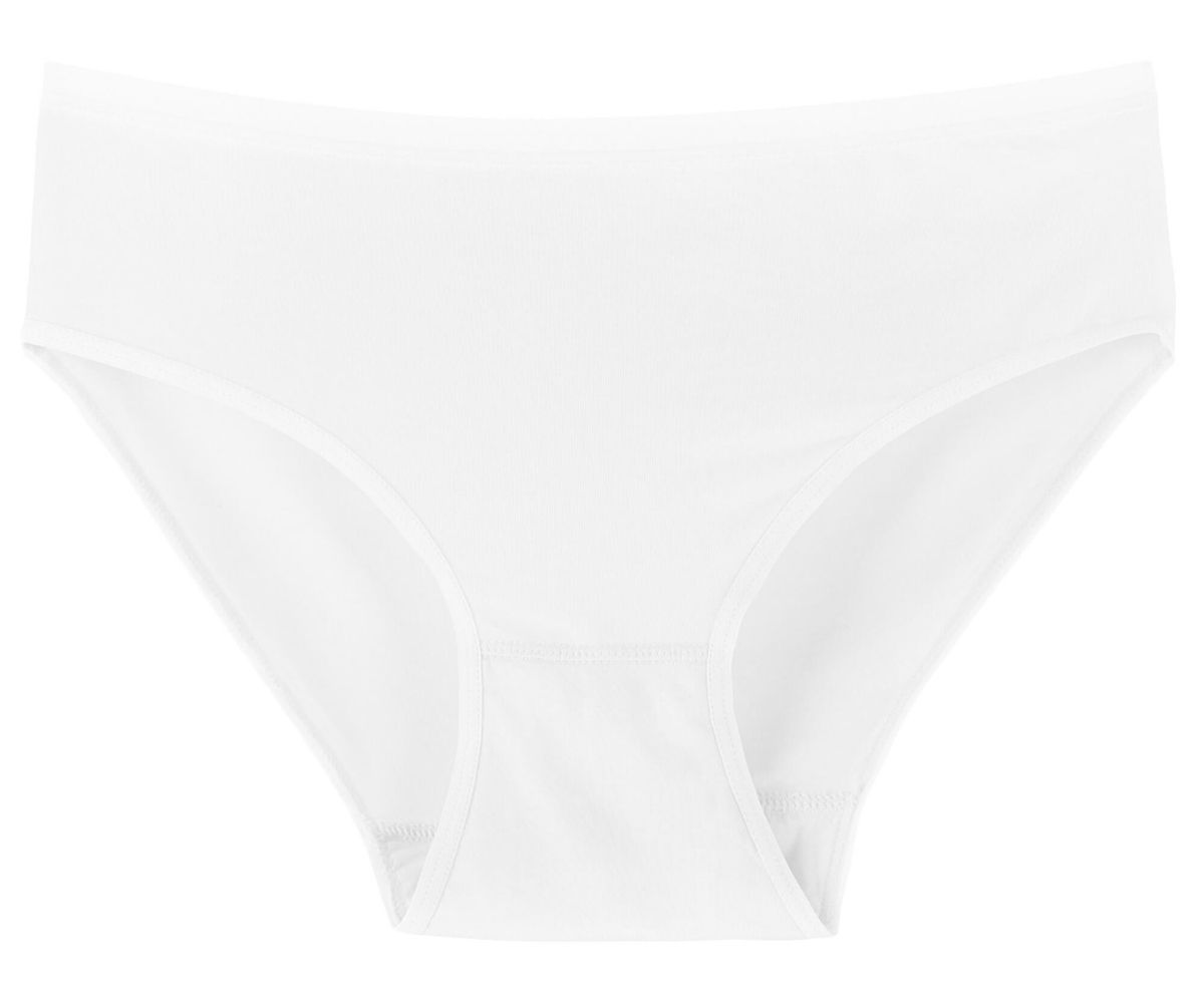 3-pak bambus brief trusser, hvid, str. medium