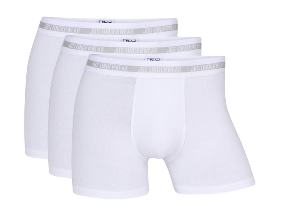 3-pak JBS bambus boxershorts, hvid, str. large