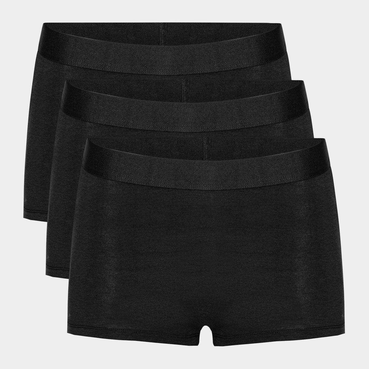 3 par sorte bambus hotpants fra Copenhagen Bamboo, L