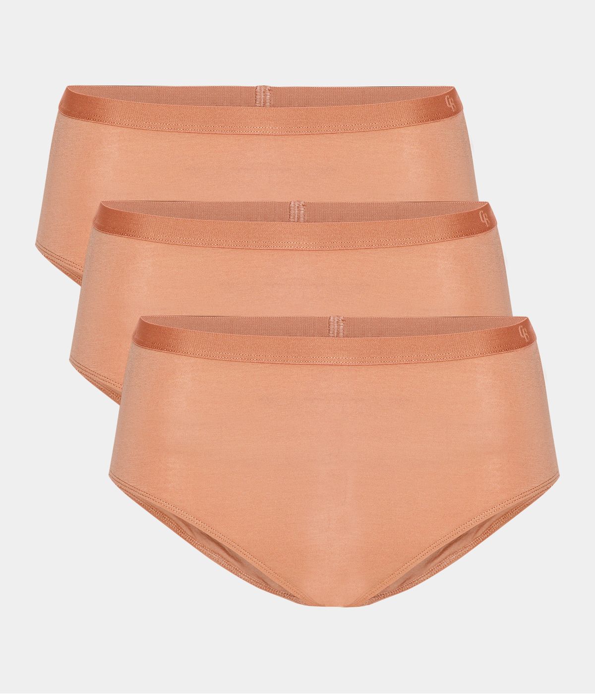 3 par tan nude bambus maxi trusser fra Copenhagen Bamboo, L