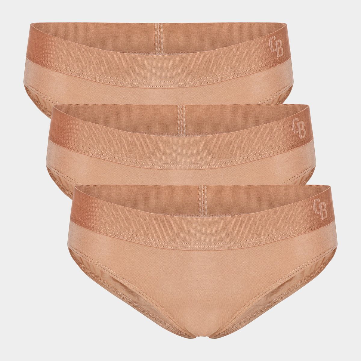 3 par tan nude bambus tai trusser fra Copenhagen Bamboo, L