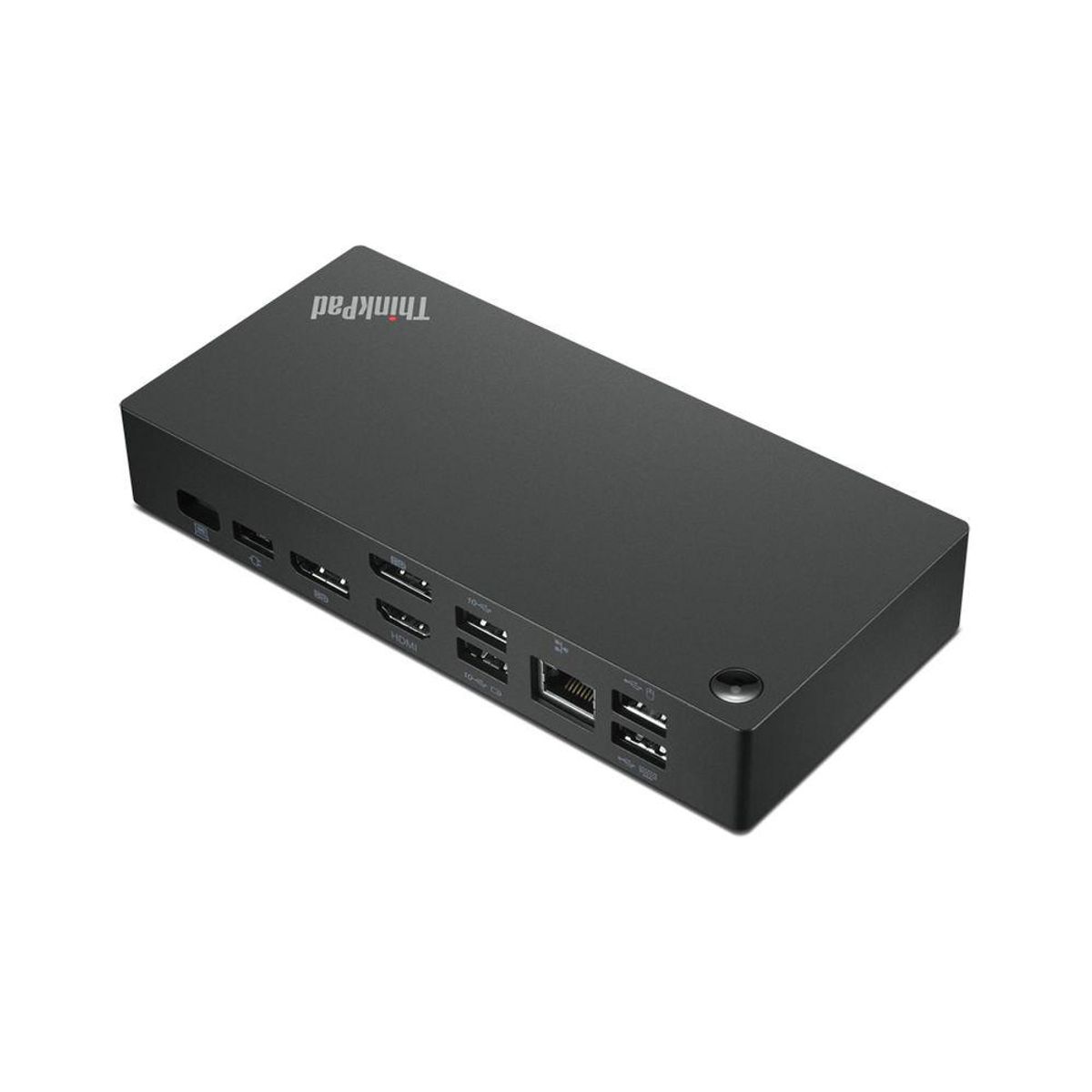 3-Port USB Hub Lenovo 40AY0090EU Sort