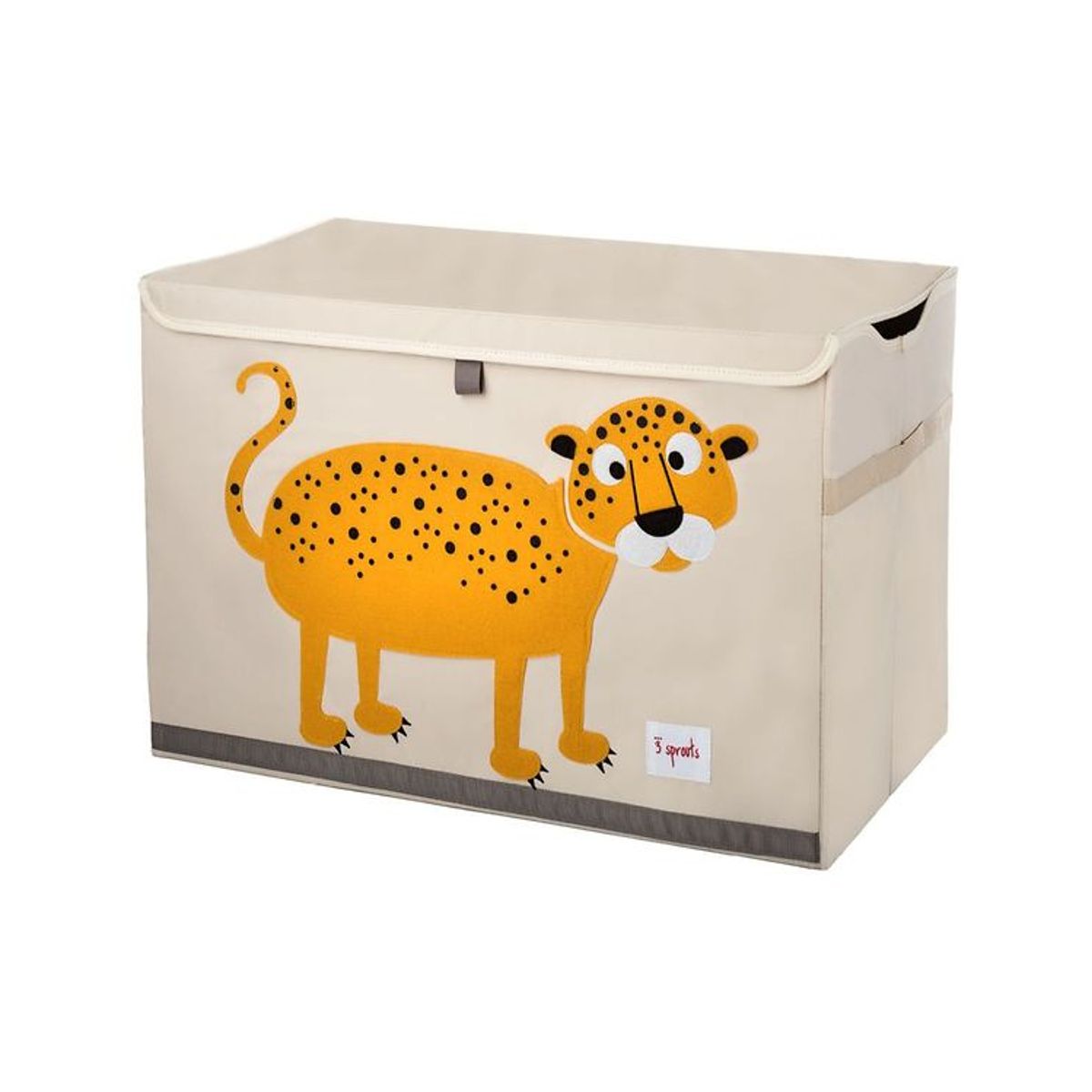 3 Sprouts Opbevaringkasse - 38x61x37 - Leopard