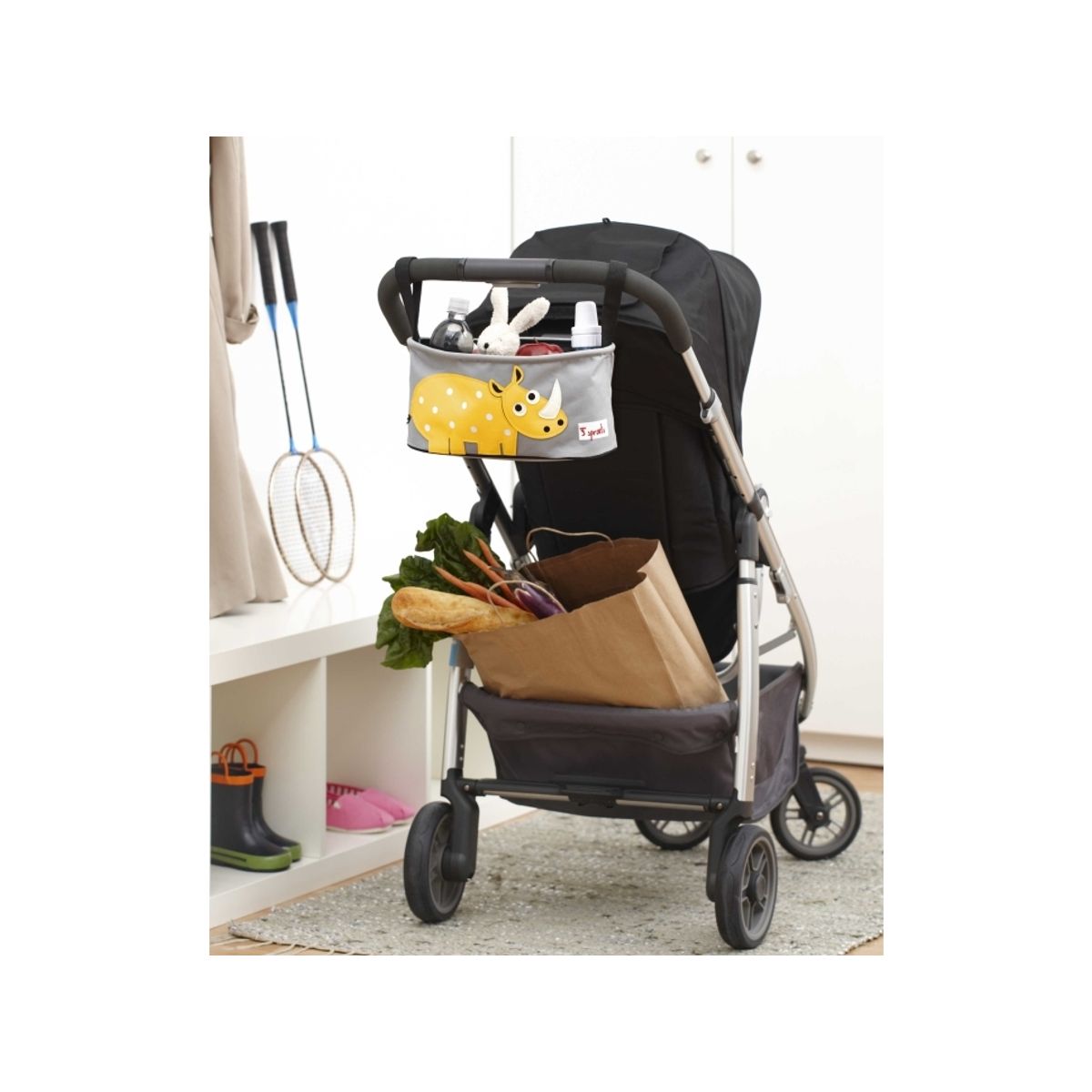 3 Sprouts Opbevaringskurv Til Klap- Og Barnevogn (Stroller Organizer), Hval