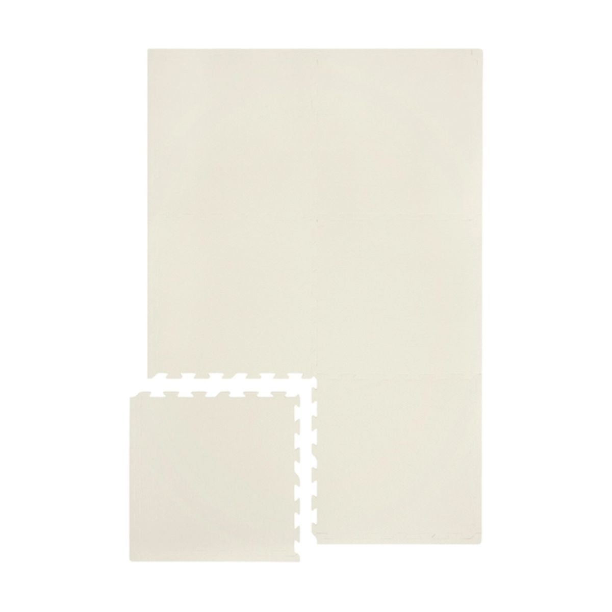 3 Sprouts skumgulv 180 x 120 cm - Cream