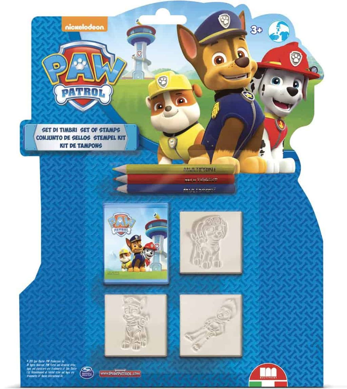 3 Stempler Paw Patrol Dreng