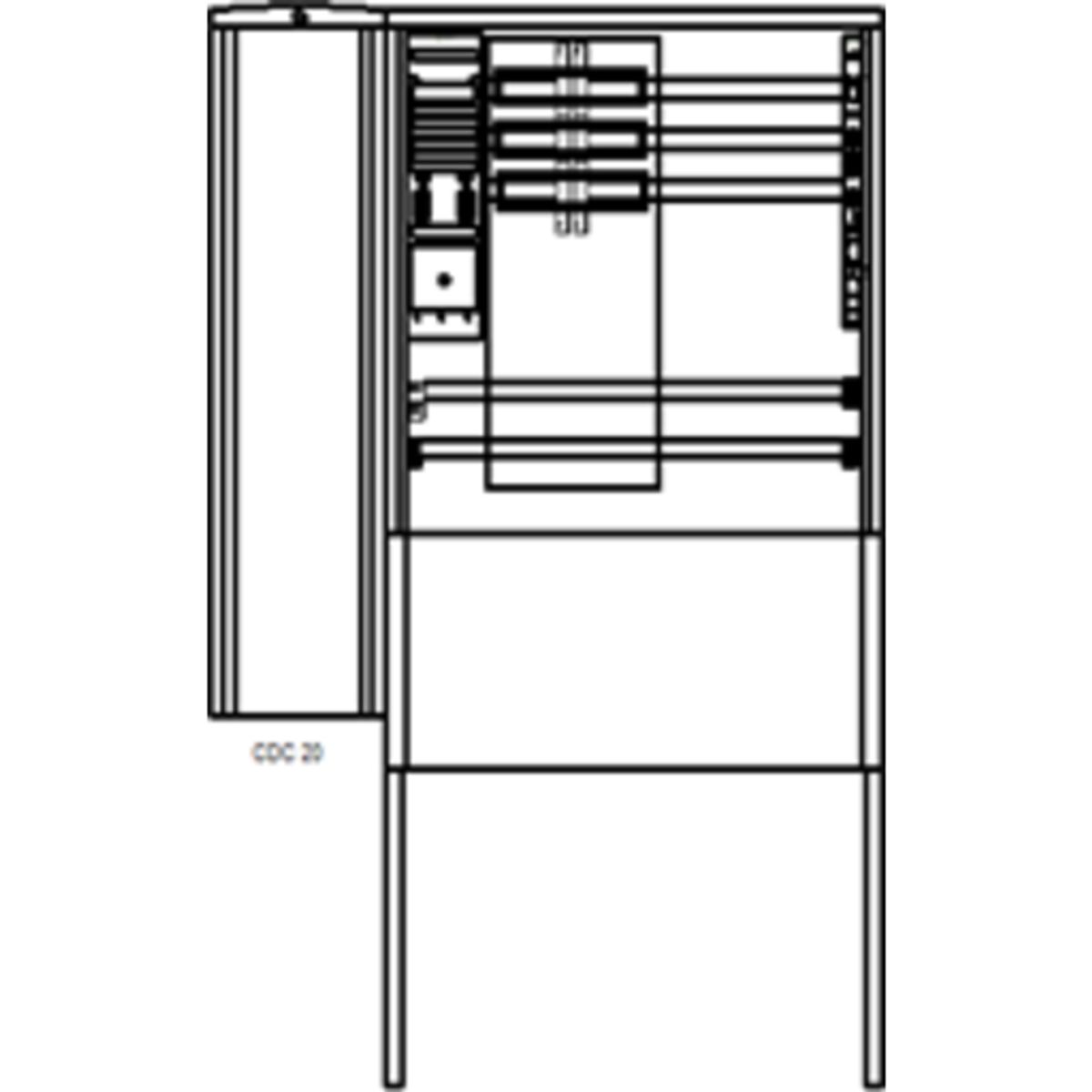 3 stk Skab EV SDC 20/673-1-S for ladestander