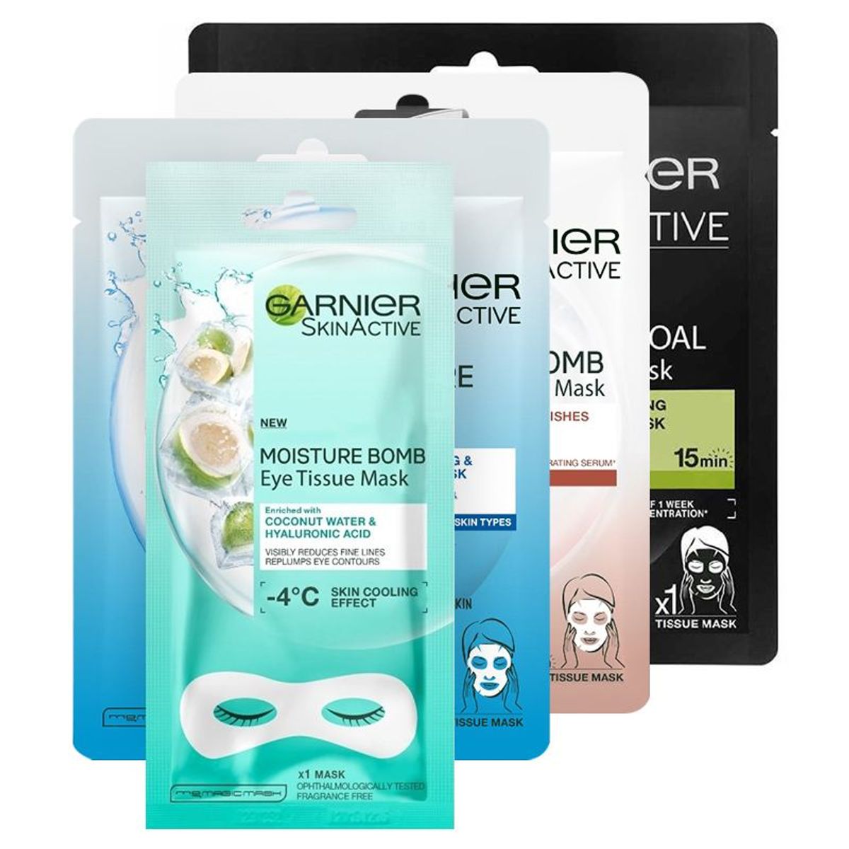 3 x Garnier Sheet Masks - Vælg Produkter