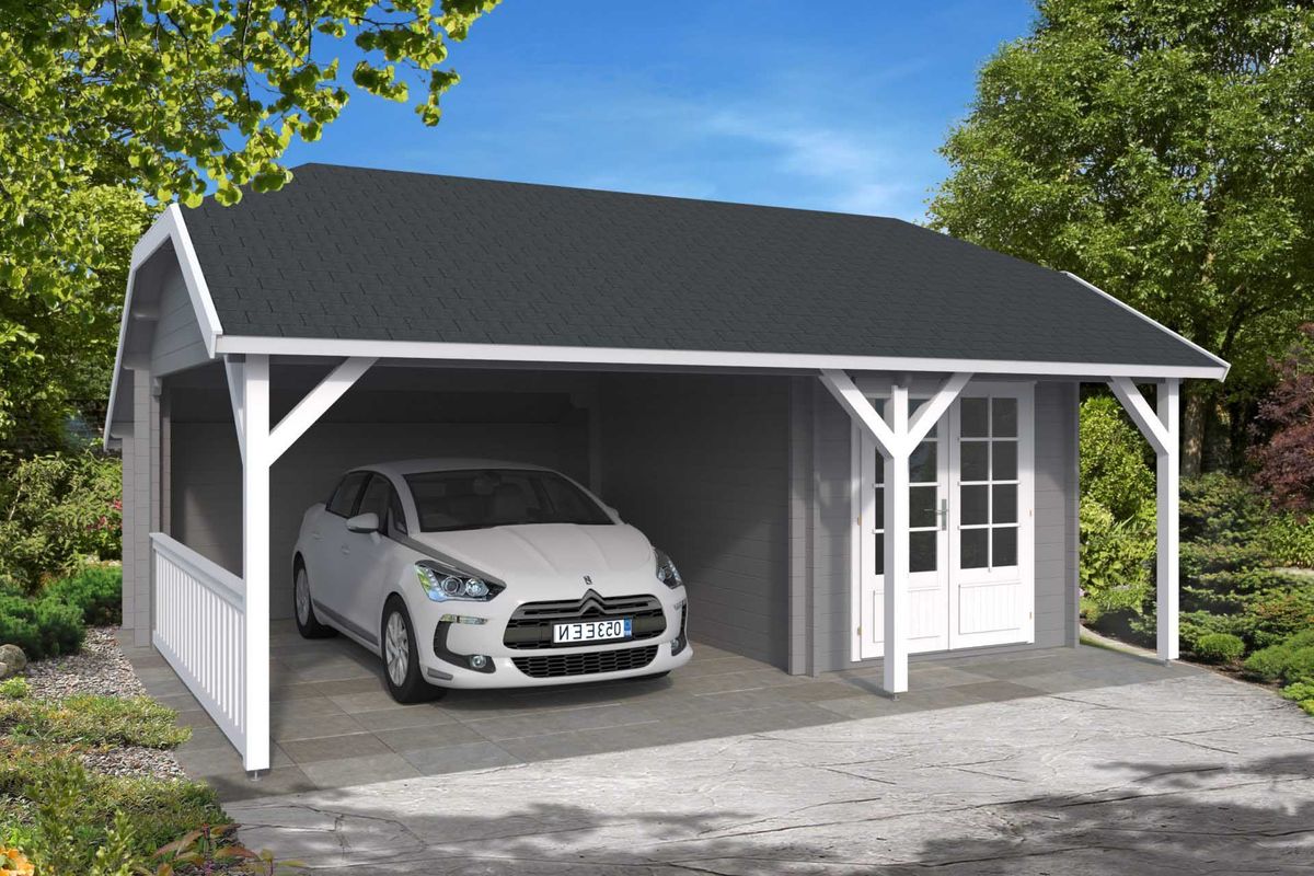 30 M² CARPORT - ANTE MED SKUR