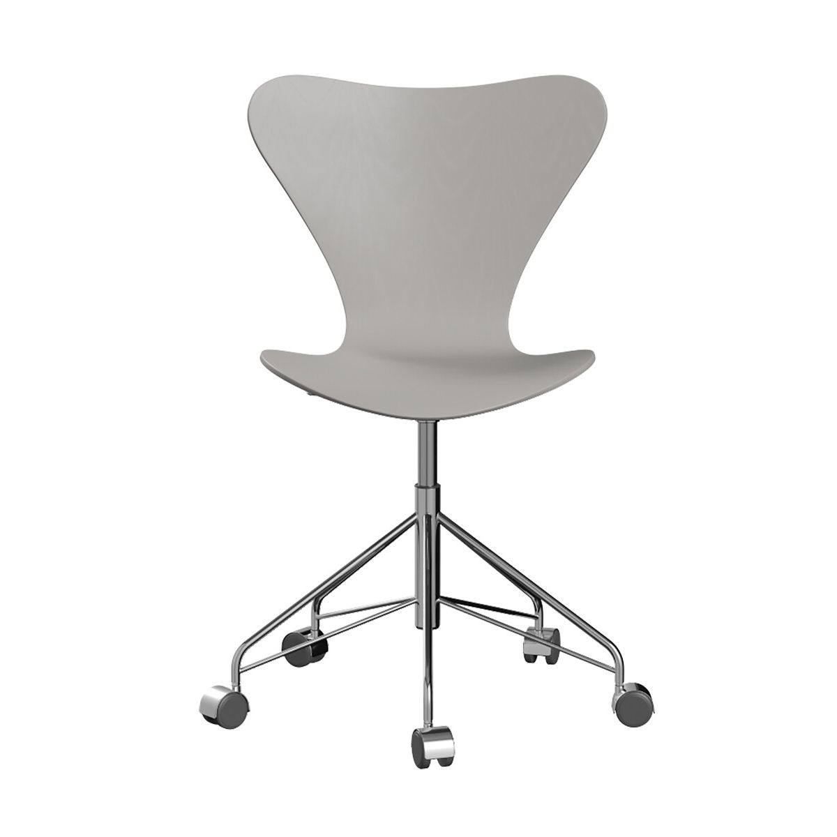 3117 Serie 7 Kontorstol af Arne Jacobsen (Uden polstring, Farvet ask, Nine grey)