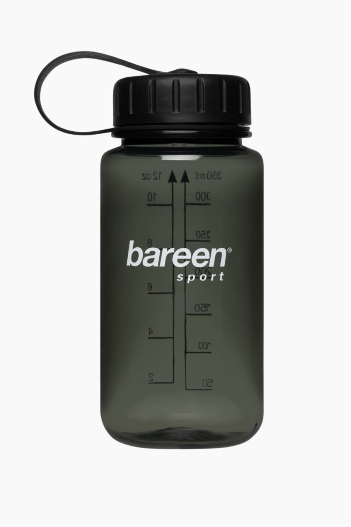 350 ML Water Bottle - Black & Grey - bareen - Sort One Size