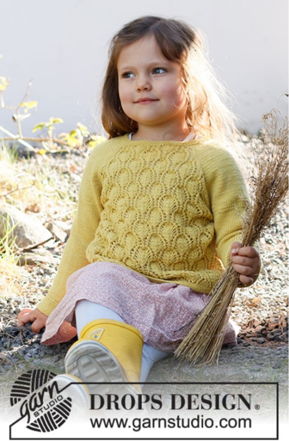 38-12 Sweet Marigold Sweater by DROPS Design, fra Viking