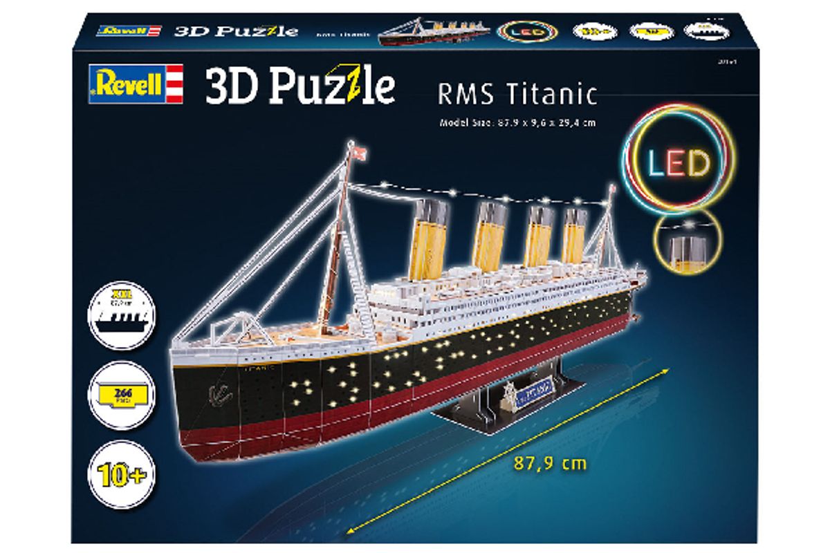 3D Puslespil RMS Titanic LED